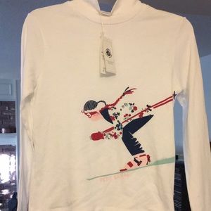 NWT Petit Bateau girls mock turtle neck